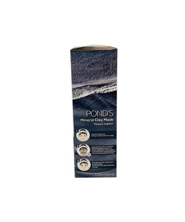Pond's Pure Detox Mineral Charcoal Clay Mask - 100% Natural Moroccan Clay (6 Sachets) | International Shipping Available - Buy Online on GoSupps.com