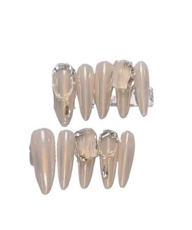 Temperament manicure new handmade minimalist luna nail patch.(XS)