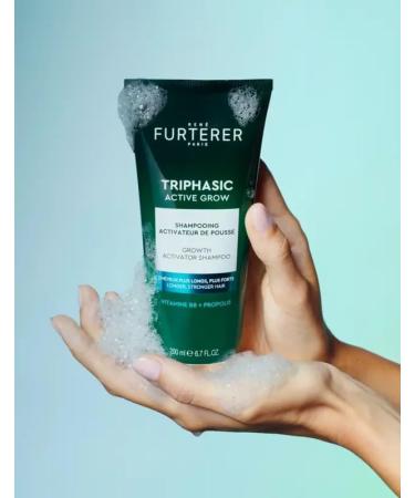  Rene Furterer Ren Furterer Triphasic Active Grow Growth Activating Shampoo 200ml - Buy Online on GoSupps.com