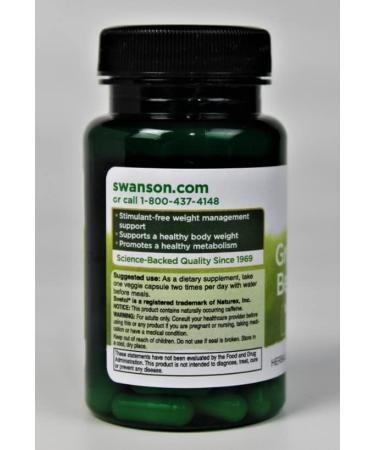 Swanson Svetol Green Coffee Bean Extract 200mg - 60 Veg Capsules - Buy Online on GoSupps.com