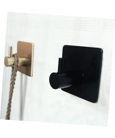 Alipis Stainless Steel Hooks Suction Hooks Wall Mount Single Hooks Hook up European Style Wall Hanging medium Black - Buy Online on GoSupps.com
