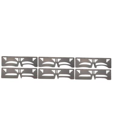 Didiseaon 6 Pcs Eyebrow Ruler Tools Molds Brow Tool T Ruler Eyebrow Shaping Ruler Eyebrow Shape Card 20x4.8cmx3pcs As Shownx3pcs
