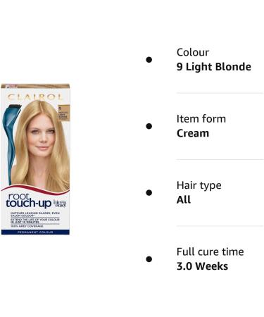 Clairol Root Touch-Up Permanent Hair Dye 9 Light Blonde - 1 Count - Buy Online on GoSupps.com
