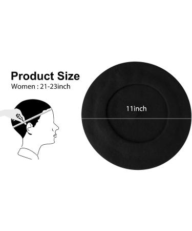 Women's White French Beret Hat - Classic Solid Wool Artist Cap - Buy Online on GoSupps.com