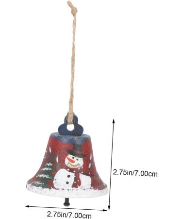 Buy Abaodam 4-Piece Wrought Iron Christmas Tree Hanging Bells | Snowy Decor for American Style Xmas Trees | 7x7cm | International Shipping Available - Buy Online on GoSupps.com