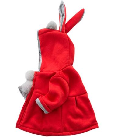 TMEOG Baby Girls Rabbit Ears Cloak Hooded Winter Coat 9-12 Months Red - Buy Online on GoSupps.com