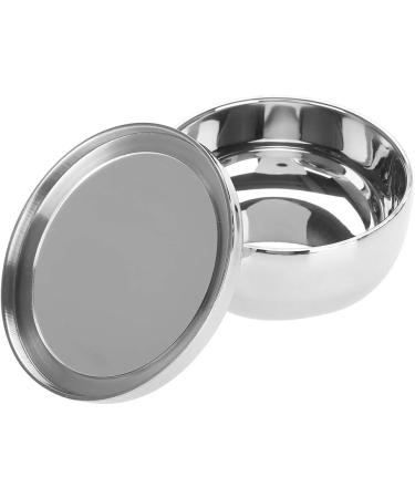 Universal Stainless Steel Shaving Soap Bowl with Lid | Perfect for All Shaving Soaps | Durable Men's Grooming Essential - Buy Online on GoSupps.com