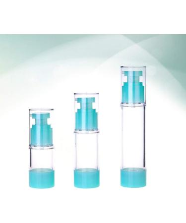 Lurrose Vacuum Container 3PCS 15/30/50ml Airless Pump Bottles Press Pump Cosmetics Container Essence Cleanser Emulsion Storage Dispenser for Travel Travel Spray Bottle Green - Buy Online on GoSupps.com