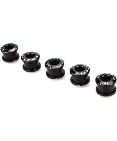 CYSKY Single Chainring Bolts 5 Pack | Lightweight Aluminum Alloy | For Road, Mountain, BMX, MTB Bikes | CNC Machined | Black/Blue/Red - Buy Online on GoSupps.com