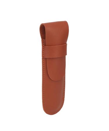 PU Leather Protective Cover for Straight Razors | Saddle Brown Travel Bag for Manual Razors | Durable Shavette Barber Razor Case - Buy Online on GoSupps.com