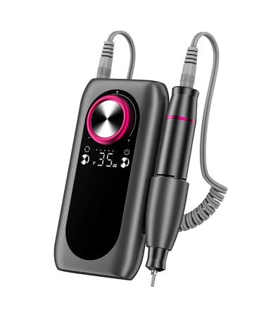 Electric Nail Drill Portable Rechargeable Electric Nail Drill With Led Large Display 4000mah Capacity Electric Nail Drill Machine Manicure Pedicure Polishing Shape Tools