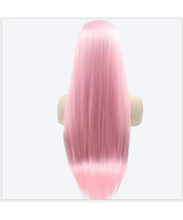BGHJUE Long Pink Synthetic Wig with Bangs | Realistic Scalp Hair Accessories for Women - Buy Online on GoSupps.com