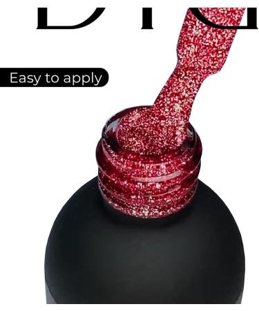 Didier Lab - Premium UV Gel Nail Polish - Brillant No. 09 - Gel Nail Varnish - Nail Art - Long-Lasting High Gloss Wear - Red Gel Nail Polish - Gel Nails - Glitter Gel Nail Polish - Rich Pigment - Buy Online on GoSupps.com