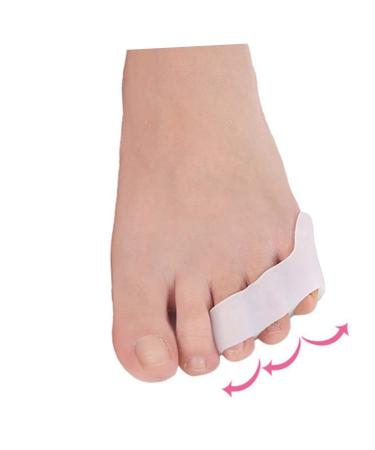 HEALLILY Stretcher 5 Pair shim silicone spacer spacers Correctors bunion bunion spacer separators for bunions split Orthotics gel stretcher men and women Splitter white Splitter