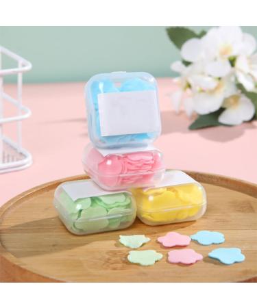 Dajidafu Soap Paper Hand Disposable Washing Scented Travel Cleaning Toilet Bath Slice Skin Supplies Bathroom Box Household Pink - Buy Online on GoSupps.com