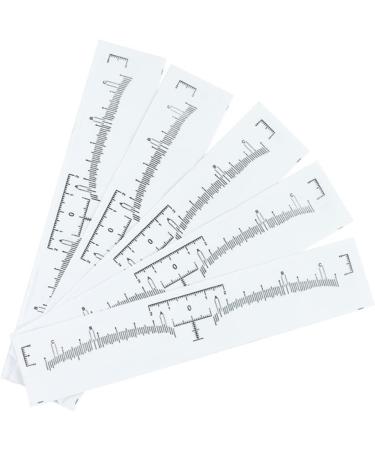  Angoily Angoily Mini Disposable Caliper for Eyebrow Embroidery Curved Ruler - Tear-Off Pattern - Buy Online on GoSupps.com