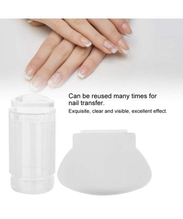 Buy Nail Art Seal Tool - Transparent Silicone Stamp & Scraper for DIY Manicure | International Shipping Available - Buy Online on GoSupps.com