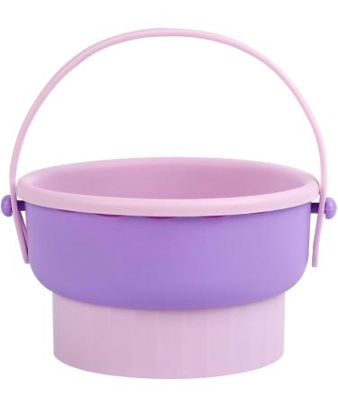 Portable Makeup Brush Cleaning Bowl 3-in-1 Silicone Makeup Brush Cleaning Bowl with Lanyard for Drying and Storage Accessories Function (Purple) - Buy Online on GoSupps.com