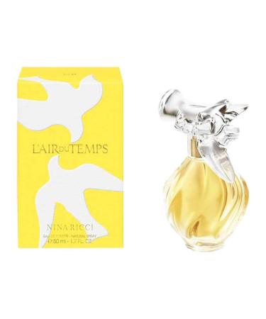 Nina Ricci L'Air Du Temps Perfume For Women - Floral Fragrance Mist - Opens With Notes Of Carnation And Aldehydes - Blended With Rose And Neroli - Long Lasting Scent - Eau De Toilette Spray - 1.7 Oz 1.7 Fl Oz (Pack of 1)