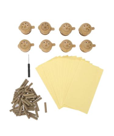 Moxibustion Instrument household fewnation Moxa Sticks Box Set with 100 pieces Pure Moxa Rolls 8 Moxibusion Nursing Counter for Treatment of Joint Pain