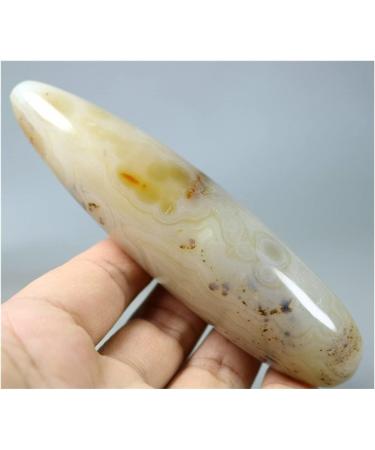 JUKUCKV Light Yellow Agate Crystal Massage Wand - Natural Healing & Spiritual Support - Buy Online on GoSupps.com