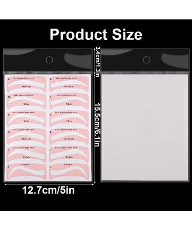 Buy 16 Sheets Eyebrow Stencil Kit - Quick 3-Minute Makeup Tool for Perfect Brows - Eyebrow Stamp Template with Strap - Buy Online on GoSupps.com