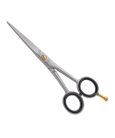 Otto Herder hairdressing scissors - Extra sharp hair scissors 5.5 "(15.5cm) with one -sided microcover canteen - haircutor for a precise haircut with golden screw