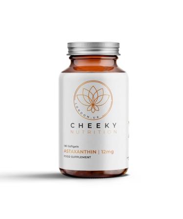 Cheeky Nutrition Astaxanthin 12mg 180 Softgels - Antioxidant Stronger Than VIT C - Supports Immune System, Healthy Skin, Cardiovascular, Brain & Eye Health