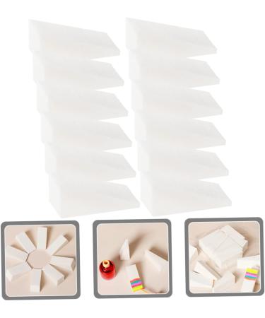 FRCOLOR 30 Pieces Triangular Sponge Tool Beauty Sponge Makeup Sponge Wedges Applicator Eyeshadow Sponge Nail Art Stamping Stamper for Colouring Nails Scraper White - Buy Online on GoSupps.com