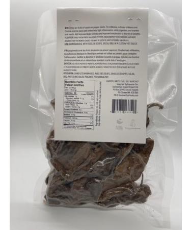 AKNA Dried Chipotle Meco Chili Peppers Authentic Whole Mexican Chili Peppers 170g Vacuum Pack - Buy Online on GoSupps.com