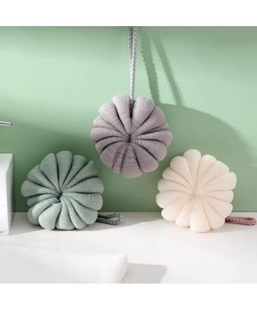 Buy Pack of 3 Exfoliating Shower Loofahs with Hanging Rope Ideal for Home & Hotel Bathing - Buy Online on GoSupps.com