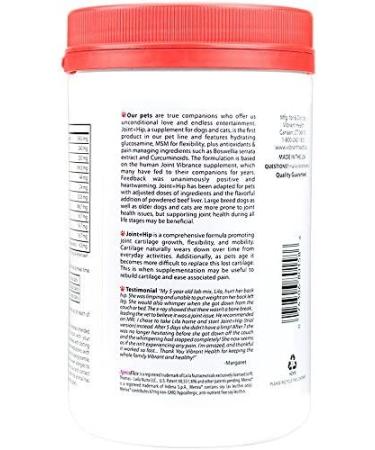 Vibrant Health Joint & Hip Supplement for Dogs & Cats - Beef Liver Flavor, 9.17 oz - Buy Online on GoSupps.com