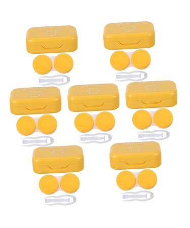 Partykindom 7 sentences 4Tlg for colored contact lens holder container for eye contact contact lens container protective covers Storage container for lenses suite