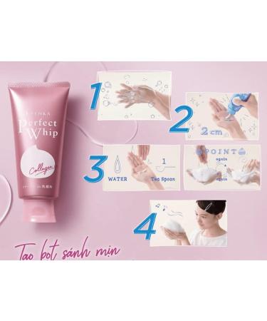 Buy 2 in a Batch - Senka Perfect Whip Collagen 120g Facial Cleanser | International Shipping Available - Buy Online on GoSupps.com