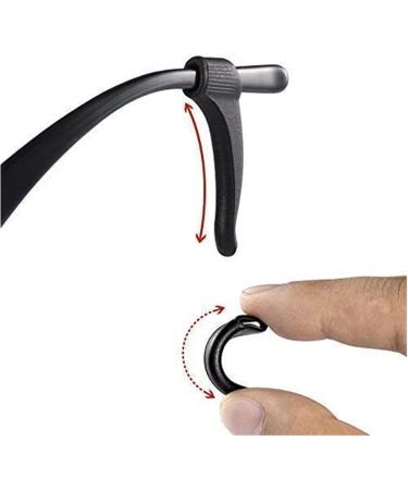 Willwa Anti-Slip Silicone Ear Sleeve for Glasses - Comfortable Sport Accessory (Clear 3.7cm x 1.8cm) - International Shipping Available - Buy Online on GoSupps.com