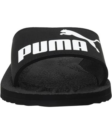 PUMA Unisex Purecat Slides 44.5 EU - Stylish Black & White Footwear for Adults | International Shipping Available - Buy Online on GoSupps.com