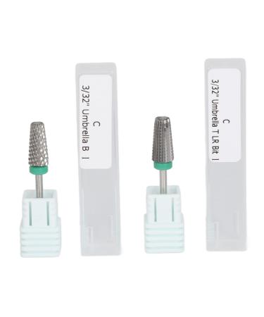 Nail Drill Bits Tungsten Steel Cuticle Removal Nail Grinding Bits Electric Nail Polishing Accessory Manicure Grinding Head for Salon