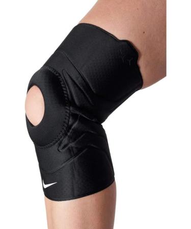 Nike Pro Open Patella Knee 3.0 Large - Black/White | Compression Support - Buy Online on GoSupps.com