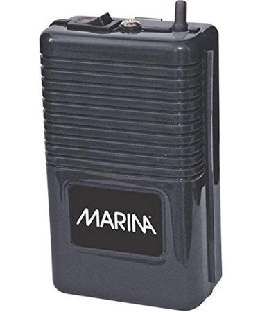 Marina 11134 Battery fold pump for aquariums reliable back-up air source with air hose 45cm and Auststr merstein black