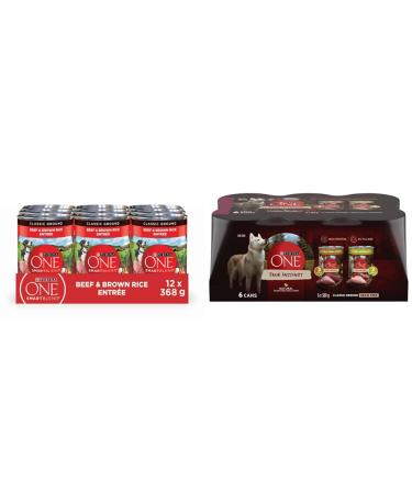 Purina ONE Wet & Dry Dog Food Bundle | Real Beef & Turkey/Chicken Variety Pack Dog Food + Dog Food Variety Pack