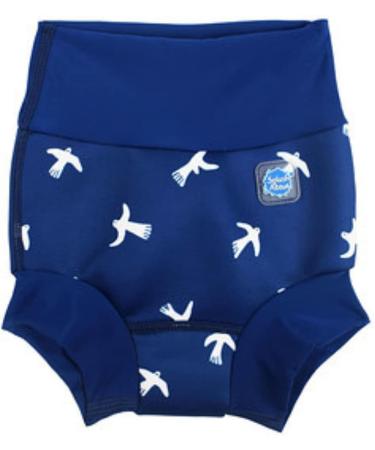 Splash About Happy Nappy Reusable Swim Nappy - White Birds, 6-12 Months - Buy Online on GoSupps.com