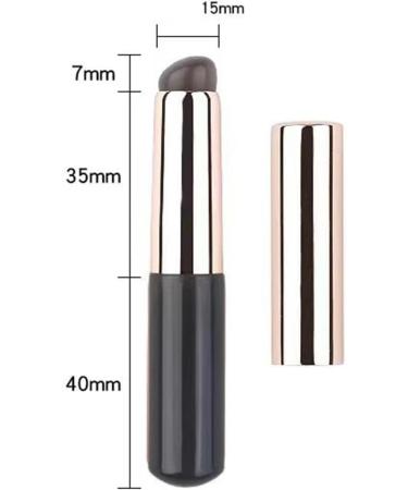Homezo Siliconemakeup Brush Silicone Lip Brush New Soft Silicone Lip Brush with Lid Homezo Silicone Makeup Applicator Reusable Lip Applicator Black*2 - Buy Online on GoSupps.com
