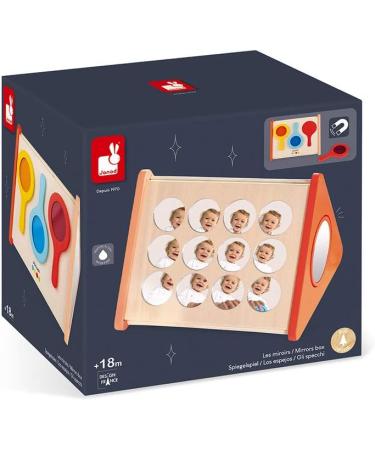 Janod Essentiel Wooden Educational Game - Mirrors for Babies & Toddlers | Eco-Friendly Water-Based Paint | Ages 18 Months+ | J05069 - Buy Online on GoSupps.com