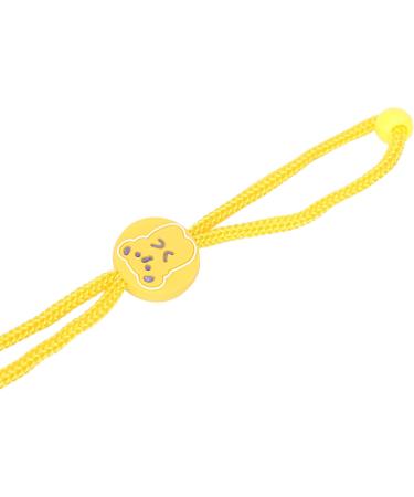 Adjustable Nylon Ear Tray with Cartoon Pattern - Lightweight Ear Muffle Fastening Rope for Men Women & Elderly - Yellow - Reduces Earache - Buy Online on GoSupps.com