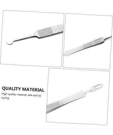 SOESFOUFU 3pcs Clip Whitehead Removal Tool Pimple Extractor Tool Removal Tweezers Silver Stainless Steel - Buy Online on GoSupps.com