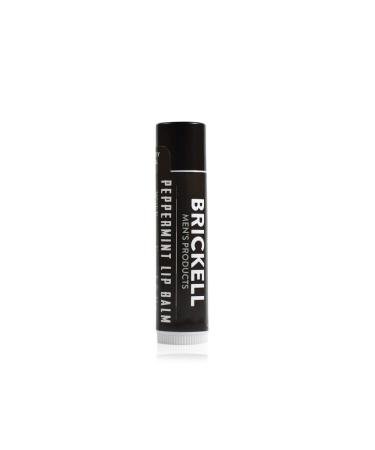 Brickell Men's No Shine Lip Balm for Men Natural and Organic Matte Finish Chapstick to Moisturize and Protect With SPF 15 4.5 ml Scented