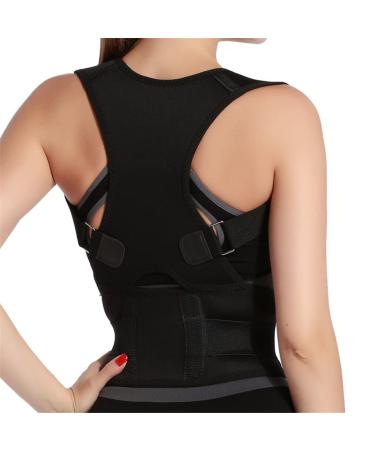 Adjustable Posture Corrector Corset Back Brace Back Belt Male Female Lumbar Support Straight Corrector (Color : Blue Size : XXL code) (Black S code) Handmade Full moon lofty ambition