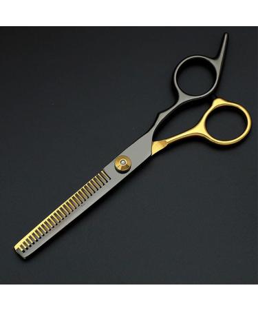 Professional Hairdressing Shears Stainless Steel Blades Heavy Duty Styling Scissors for Men and Women Gold (Professional scissors)