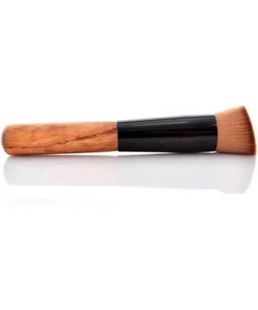 LyDia Flat Angled Wooden Handle Blusher/Face Powder/Liquid Foundation/Face Contour Makeup Brush - Buy Online on GoSupps.com