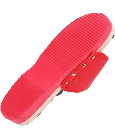 Verdant Touch Foot Massager Shoes - Red Health Care Massage Slippers for Improved Blood Circulation | Size 37 - Buy Online on GoSupps.com